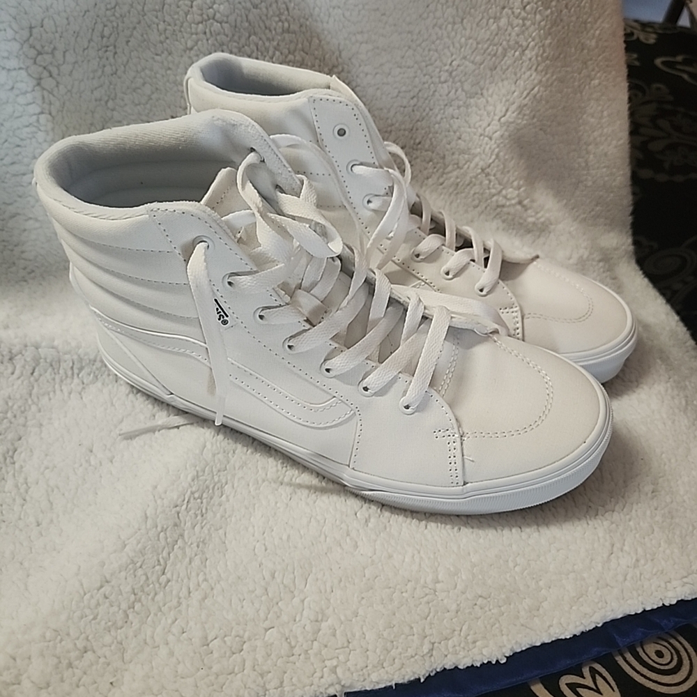 Vans Kids White High-Top Sneakers